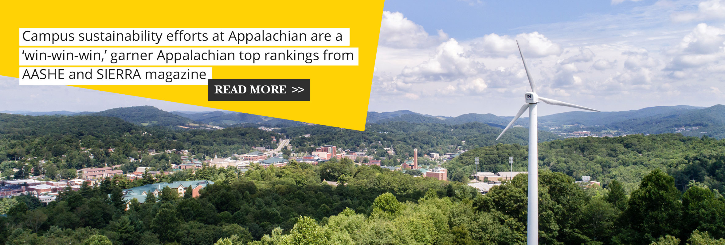 University Sustainability Appalachian State University Boone, North